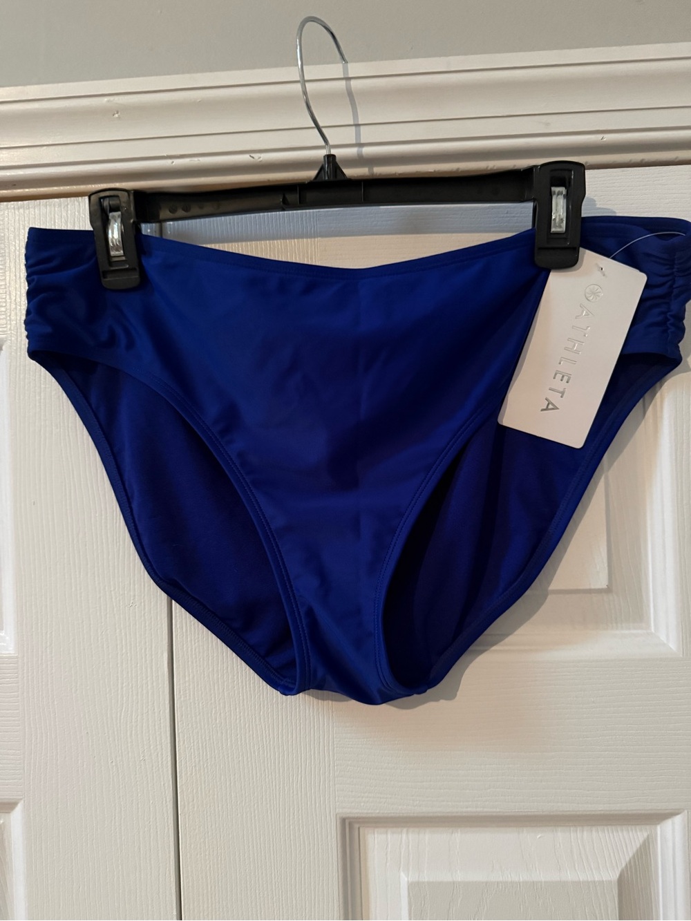 Athleta Deep Blue High-Rise Swim Bottoms